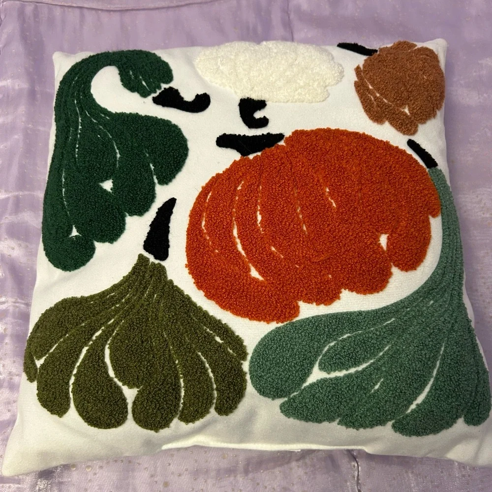 Colorful Abstract Gourd Fall Pillow